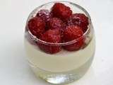 Panna cotta framboises-violette