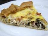 Quiche au jambon et champignons