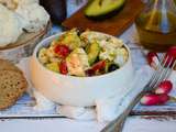 Salade d'hiver de chou-fleur et avocat