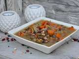 Soupe de légumes et céréales