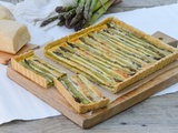 Tarte aux asperges et au parmesan