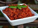 Tartinade de tomates séchées au basilic