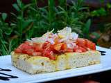 Tartines de focaccia façon bruschetta