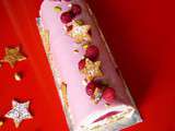 Bûche nougat framboise