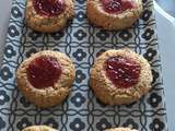 Biscuits au beurre de cacahuète et confiture Vegan (Sans plv) et Sans gluten 🥮