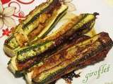 Courgettes farci poisson jambon