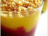 Crumble coco framboise ananas