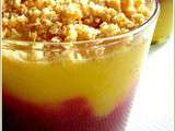 Crumble coco framboise ananas