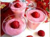 Smoothie rose framboise