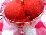 Sorbet à la fraise