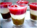 Verrine kiwi framboise