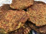 Galettes de quinoa courgettes