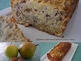 Gâteau pomme/poire aux noix