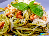 Spaghetti al pesto - la popote et la boulange de Nanard