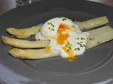 Asperges et oeuf mollet, sauce boursin (cookeo ou pas)