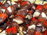 Brochettes de Boeuf Bourguignon au Barbecue