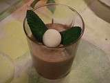 Mousse au chocolat et au bonbon menthe