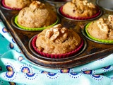 Muffins aux bananes et noix sans sucre et sans lactose