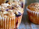 Muffins aux bleuets/myrtilles et poires