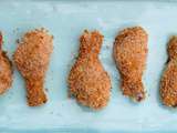 Pilons croustillants de poulet cuits au four