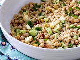 Salade de boulgour, pois chiches et pomme