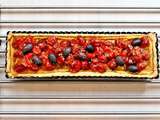 Tarte salée aux tomates cerises confites