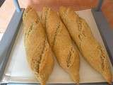 Baguettes au cèleri (levain Kayser)