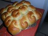 Brioche grosses bouclettes au levain