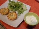 Flans aux lardons ail et fines herbes