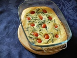 Clafoutis aux tomates cerises et ricotta