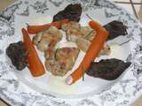 Ris de veau aux champignons, sauce au riesling