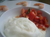 Tomate mozzarella revisitée (espuma)