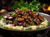 Bourguignon de champignons