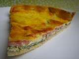 Quiche aux épinards, jambon et parmesan