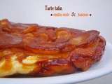 Tarte tatin de radis noir et bacon