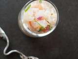 Ceviche de Cabillaud au Pamplemousse