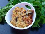 Crumble Tomates Boeuf Parmesan