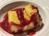 Gateau Au Fromage Blanc et Coulis de Fruits