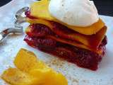 Millefeuille Mangue Framboises Chantilly Noix de Coco