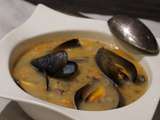 Moules à la Crème de Légumes et au Riz