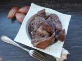 Rables de Lapin Aux Echalotes Sauce au Vin Rouge