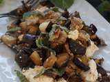 Salade d'Aubergines Grillées à la Féta et à la Menthe