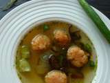 Soupe Chinoise Aux Boulettes de Crevettes