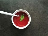 Soupe de Fraises à la Menthe