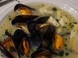 Soupe gourmande Chou Fleur Moules et Fromage