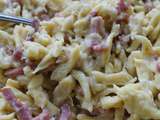 Spaetzle à la Choucroute aux Lardons et au Munster