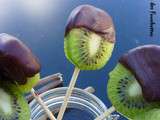 Sucettes Kiwi Chocolat