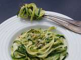 Tagliatelles de Courgettes Sauce au Camembert