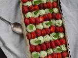 Tarte Aux Fraises Crème Avocat Menthe