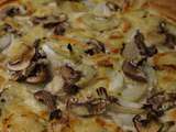 Tarte flambee Raclette Champignons